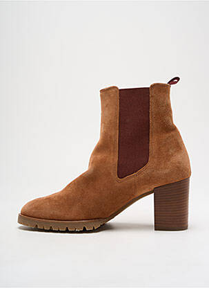 Bottines/boots nubuck talon de 7 à 9cm marron HOGL femme