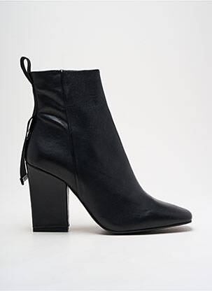 Bottines/boots matière lisse talon de 7 à 9cm noir CHIO femme