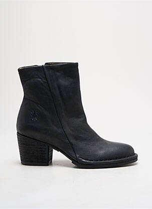 Bottines/boots matière lisse talon de 4 à 6cm noir FLY LONDON femme