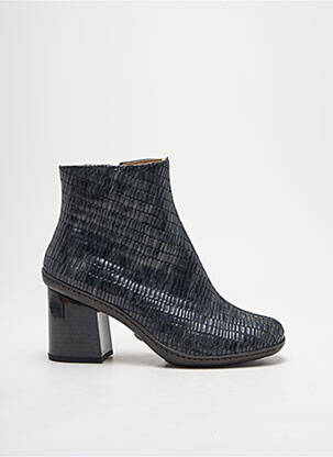Bottines/boots tissage satiné talon de 4 à 6cm gris NEOSENS femme