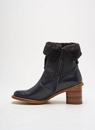 Bottines/boots matière lisse talon de 4 à 6cm bleu NEOSENS femme
