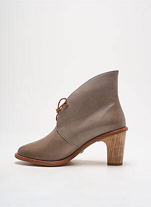 Bottines/boots matière lisse talon de 4 à 6cm gris NEOSENS femme