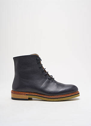 Bottines/boots matière lisse talon plat jusqu'à 3cm bleu NEOSENS femme