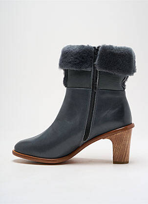 Bottines/boots matière lisse talon de 4 à 6cm gris NEOSENS femme