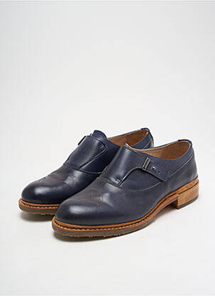Derbies tissage satiné talon plat jusqu'à 3cm bleu NEOSENS femme
