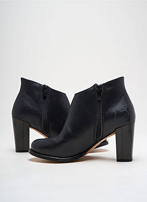 Bottines/boots matière lisse talon de 4 à 6cm noir NEOSENS femme