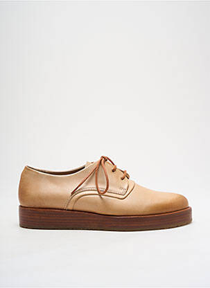 Derbies tissage satiné talon plat jusqu'à 3cm marron NEOSENS femme