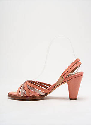 Sandales/nu pieds matière lisse talon de 4 à 6cm rose NEOSENS femme