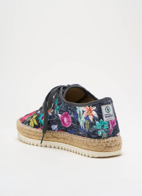 Espadrilles noir NATURAL WORLD pour femme