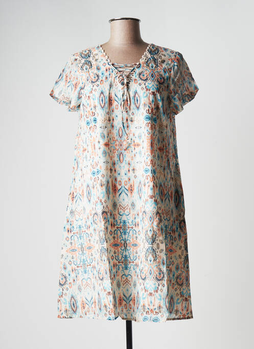 Robe courte beige LA FEE MARABOUTEE femme