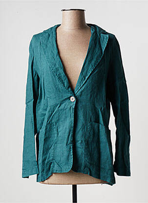 Blazer poches bleu LA FEE MARABOUTEE femme