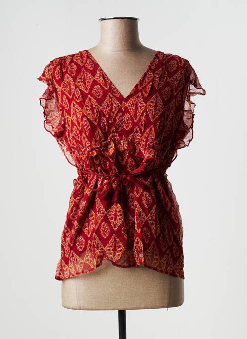 Top rouge LA FEE MARABOUTEE femme