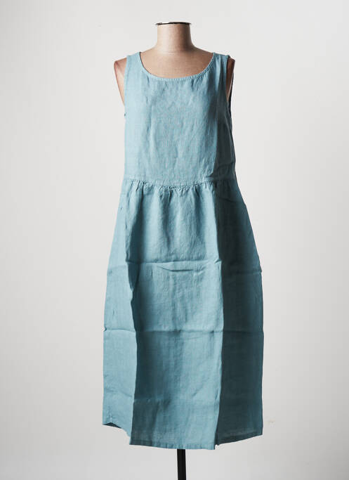 Robe mi-longue bleu LA FEE MARABOUTEE femme