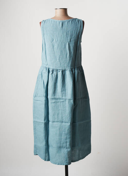 Robe mi-longue bleu LA FEE MARABOUTEE femme