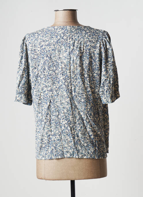 Top bleu LA FEE MARABOUTEE femme