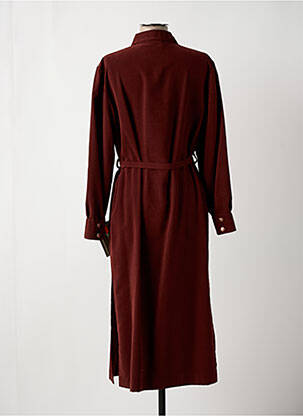 Robe mi-longue manches longues manches longues rouge JEAN BIOLAY femme
