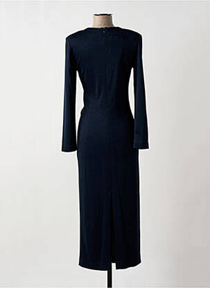Robe longue manches longues manches longues bleu HUG AN' CO femme