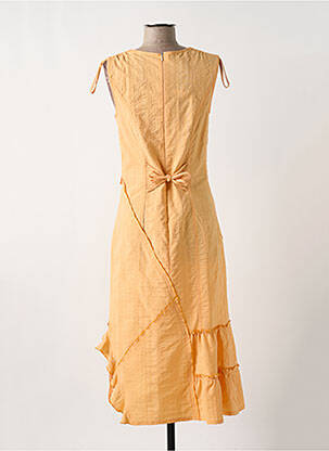 Robe mi-longue sans manche sans manche orange FRED SABATIER femme