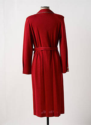 Robe mi-longue manches longues manches longues rouge PAUL MAUSNER femme