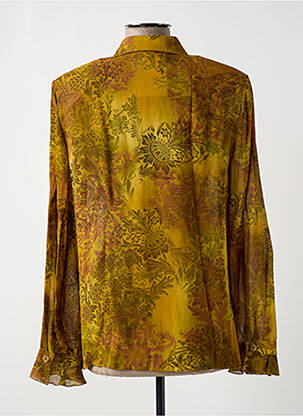 Chemisier imprimé fleurs manches longues vert MARY WEST femme