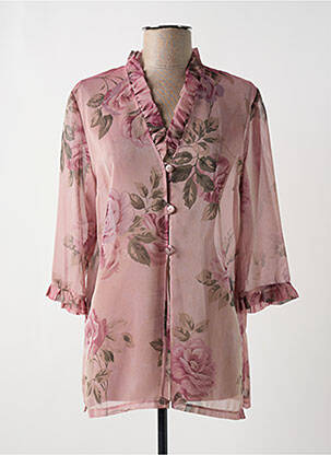 Tunique manches longues légère et transparente rose PAUL MAUSNER femme