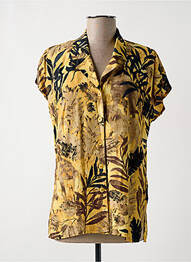 Chemisier manches courtes manches courtes jaune PAUL MAUSNER femme