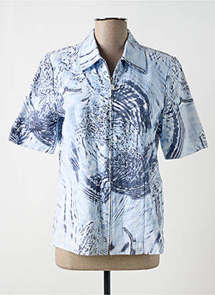 Veste casual epaulette bleu FRANK WALDER femme