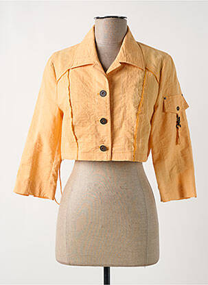Veste casual coupe droite orange FRED SABATIER femme