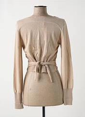 Gilet cache-cœur beige FRED SABATIER pour femme seconde vue