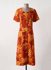 Robe mi-longue orange GRIFFON pour femme seconde vue