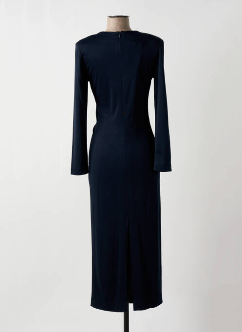 Robe longue manches longues manches longues bleu HUG AN' CO femme