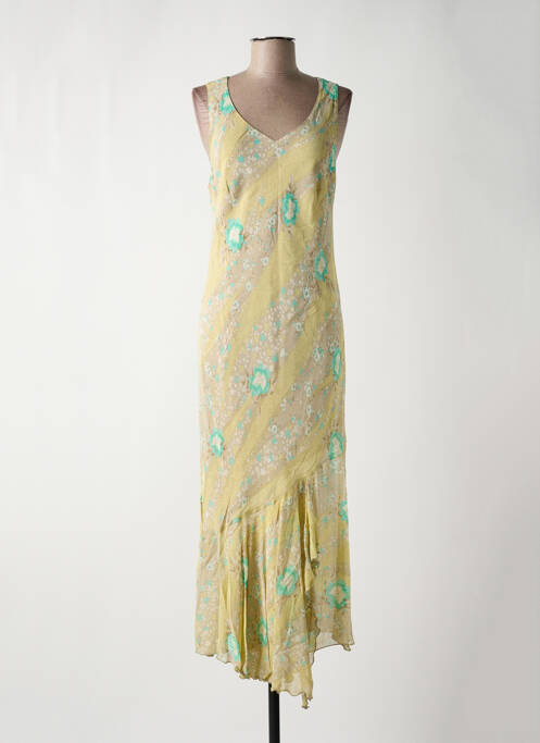 Robe mi-longue beige QUATTRO pour femme