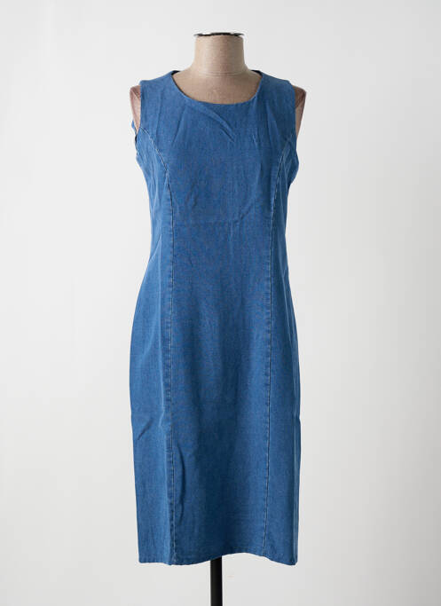 Robe mi-longue bleu ENZO CAPITANI pour femme