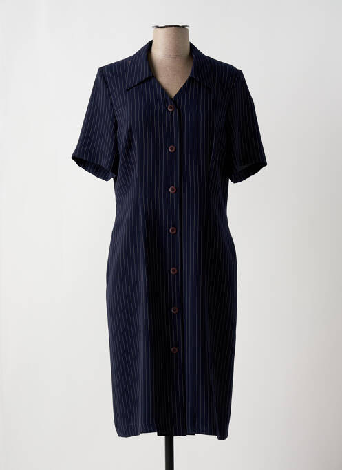 Robe mi-longue bleu MARCELLE GRIFFON pour femme