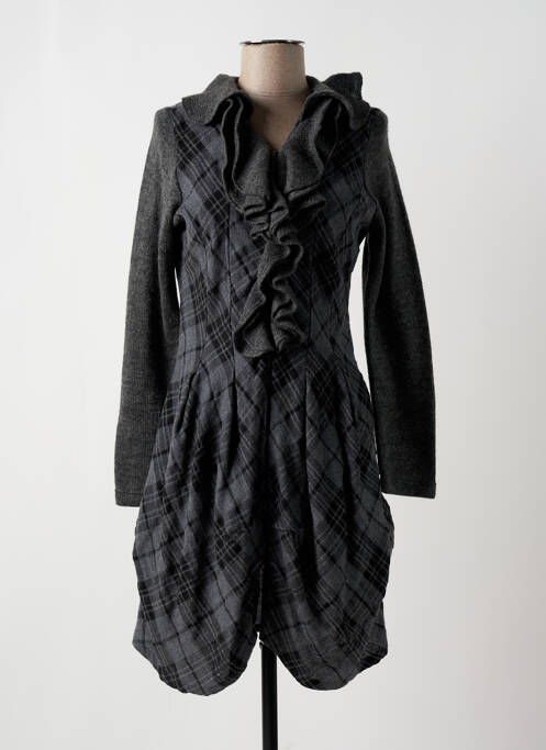 Robe mi-longue gris PERSPECTIVES pour femme