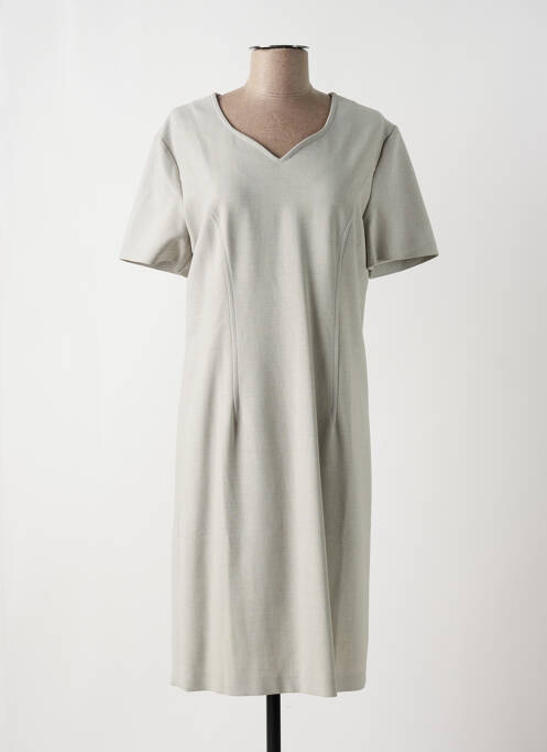 Robe mi-longue gris QUATTRO pour femme