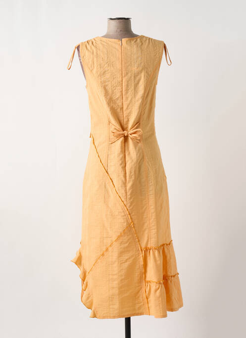 Robe mi-longue orange FRED SABATIER pour femme