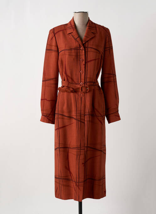 Robe mi-longue orange PAUL MAUSNER pour femme