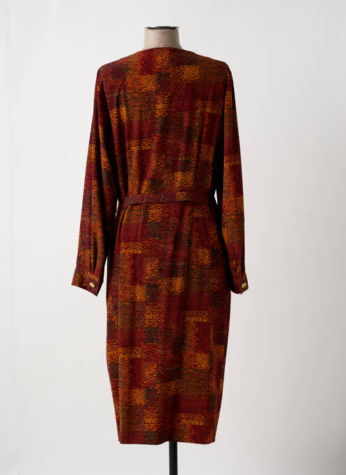 Robe mi-longue rouge MARCELLE GRIFFON pour femme