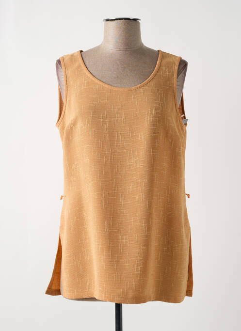 Top orange PAUL MAUSNER pour femme