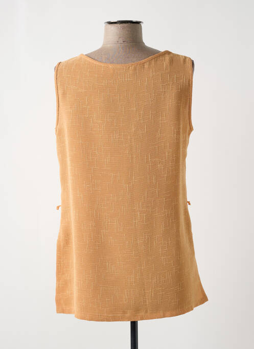 Top orange PAUL MAUSNER pour femme