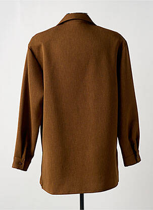Veste casual epaulette marron PAUL MAUSNER femme