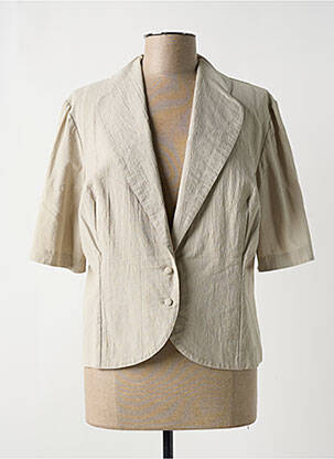 Blazer coupe cintrée beige DEVERNOIS femme