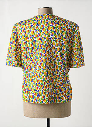 Chemisier manches courtes manches courtes jaune MARCELLE GRIFFON femme