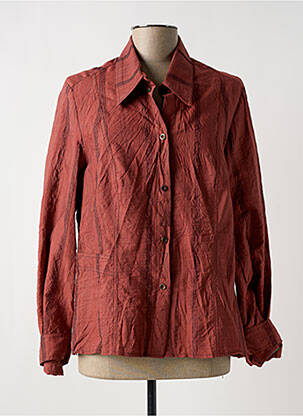 Chemisier coupe cintrée manches longues rouge FRED SABATIER femme