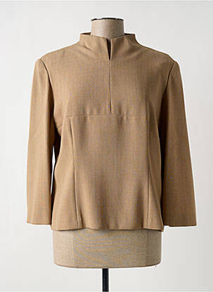 Blouse manches 3/4 manches 3/4 beige MAFECCO femme