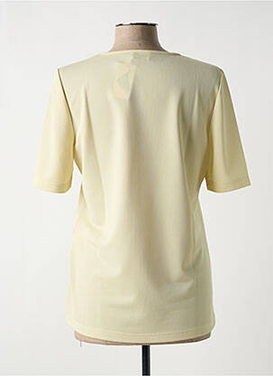 Top manches courtes manches courtes jaune FRANK WALDER femme