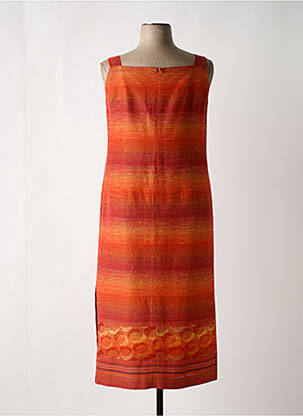 Robe longue sans manche sans manche orange PAUL MAUSNER femme