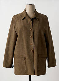 Veste casual coupe droite vert QUATTRO femme