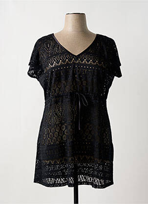 Robe de plage noir PASTUNETTE pour femme